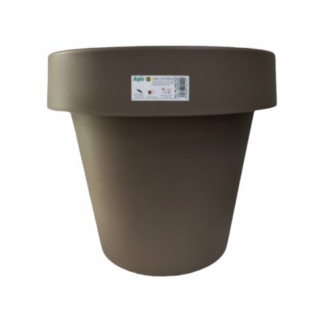 BABA 400 PLASTIC POT H33 x W37CM BROWN