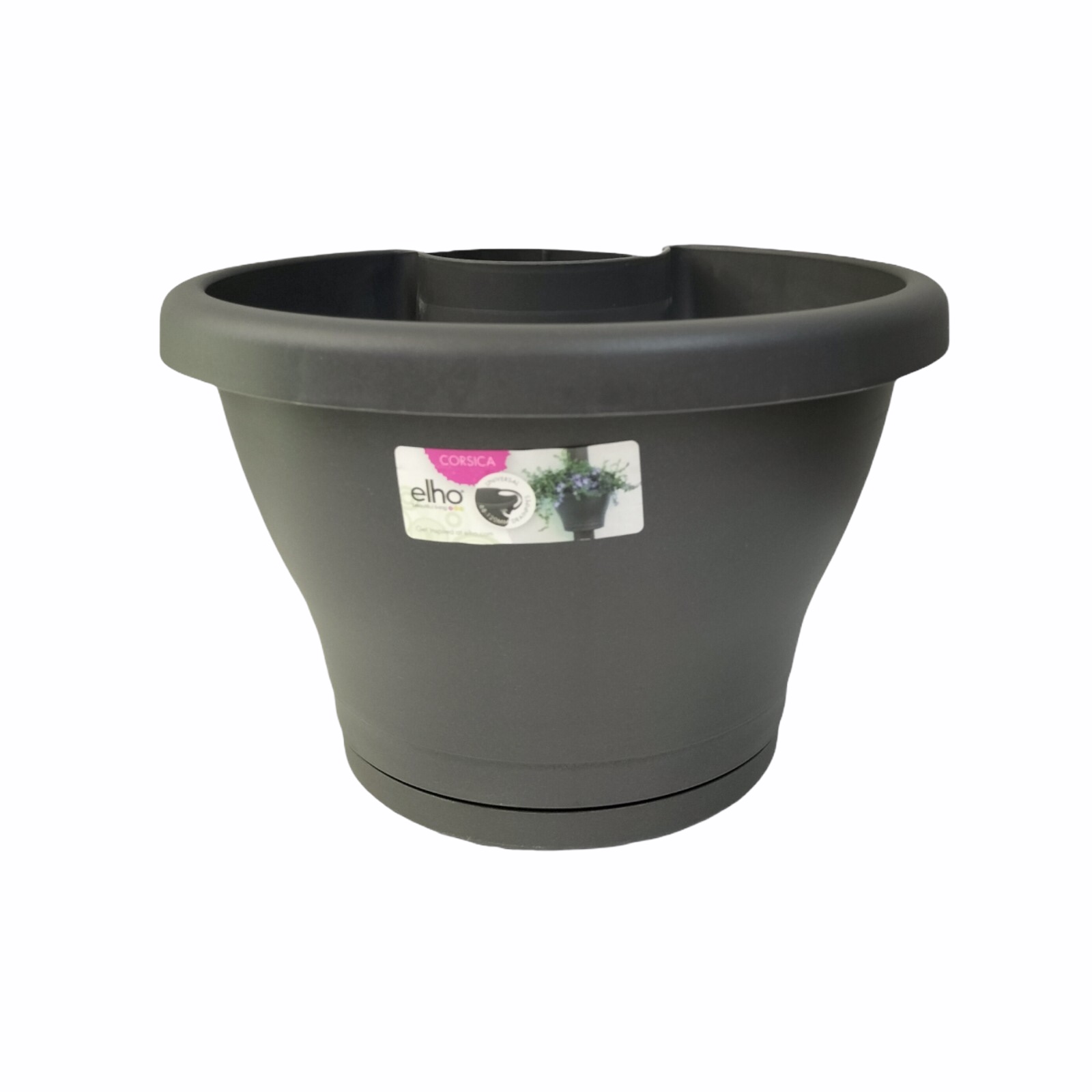 CORSICA-DRAINPIPE-CLICKER-H25-W25CM-BLACK