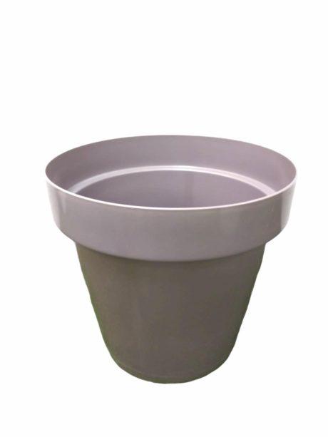 IDEL CLASSIC POT WITH SAUCER H45 X W50CM GRAY