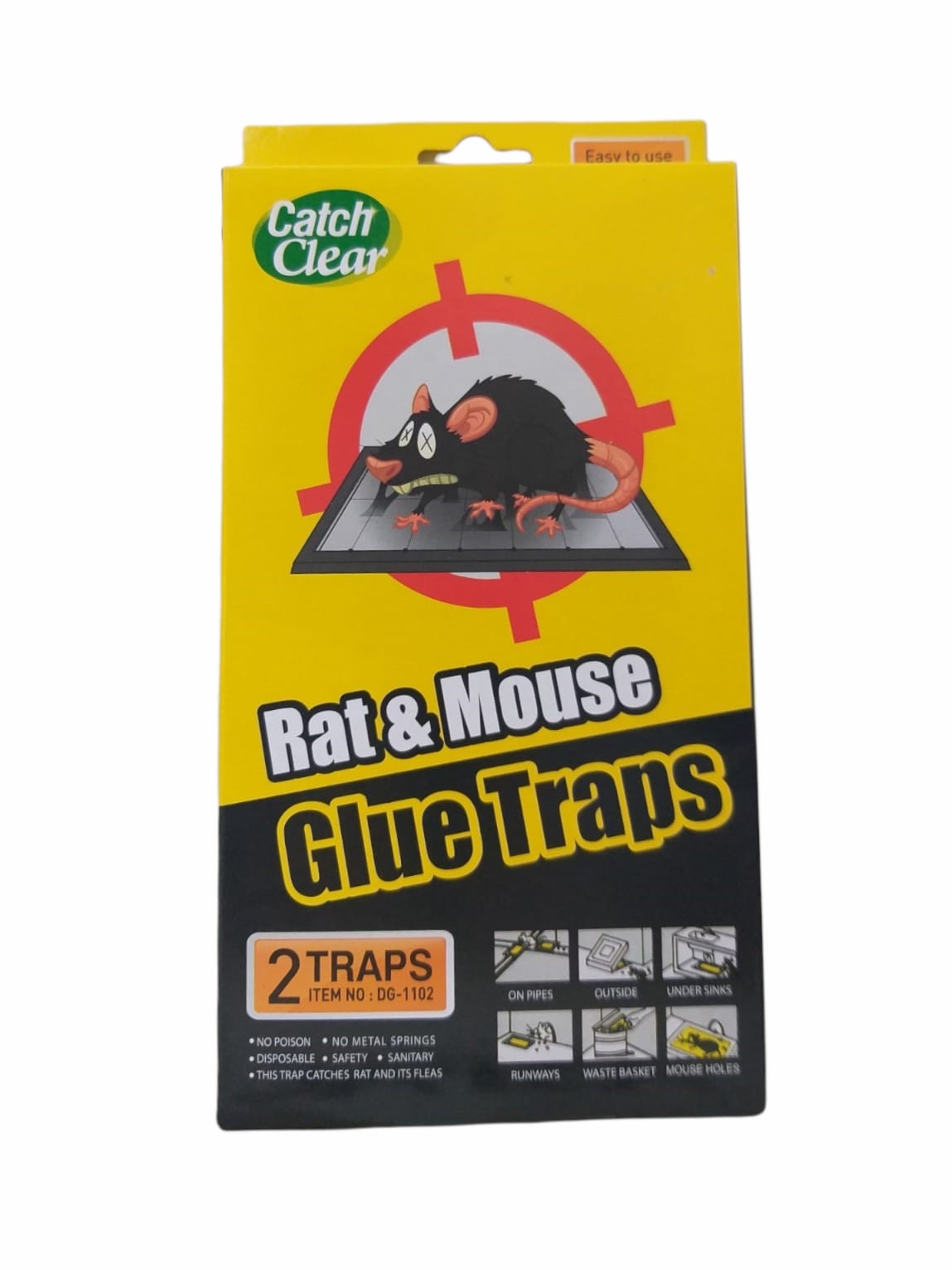 RAT & MOUSE GLUE TRAPS 2PCS