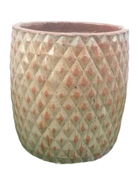 CERAMIC POT BEIGE 70X73CM