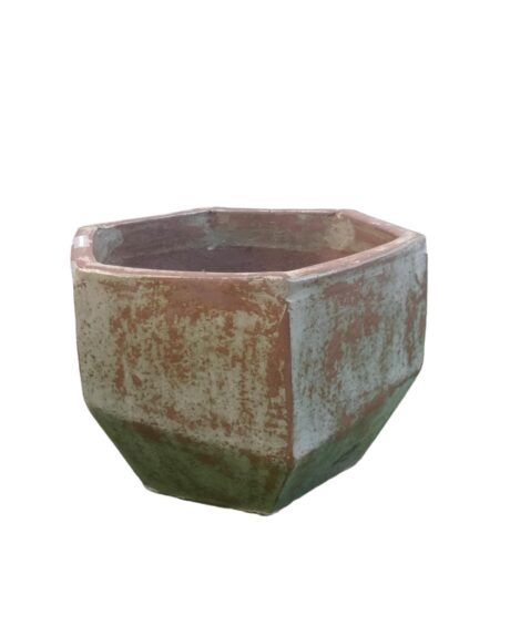 CERAMIC POT HEZAGON 49X30CM