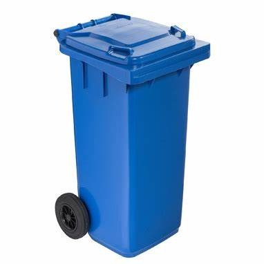 GARBAGE BIN 240LTR BLUE/GRAY