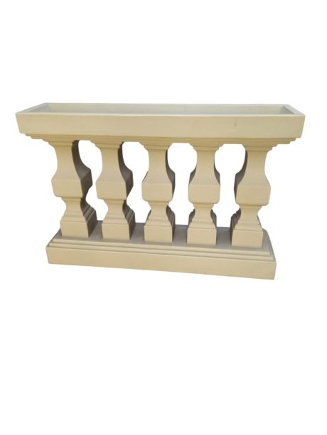 Balustrade Fiber Pots H119L80W30cm Lime Stone