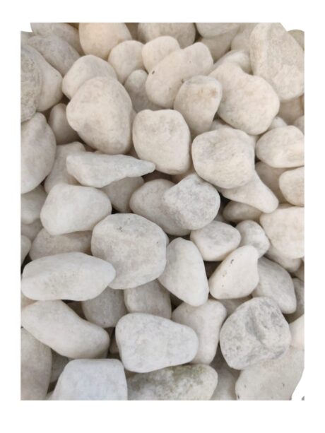Pebble A Tumbled White 1-2cm 20kg Bag