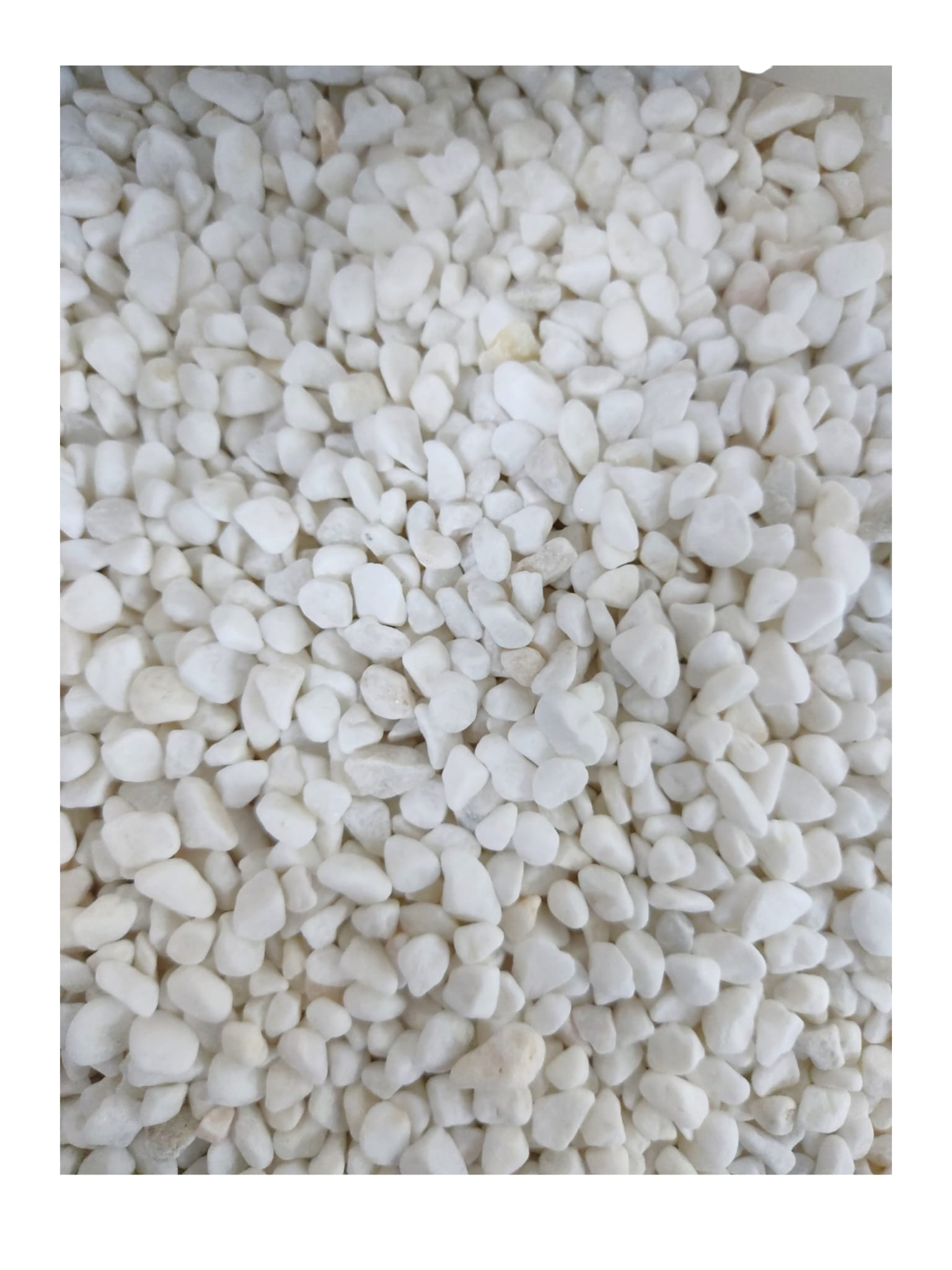 Pebble A Tumbled white 0.4-0.6mm 20kg