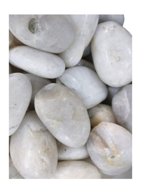 Pebble Polished White AAA 5-8cm 20kg